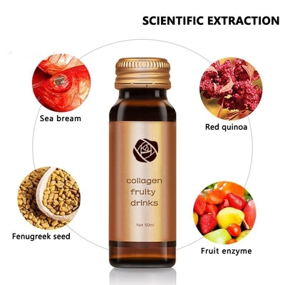 OEM / ODM 50ml Nước yến Collagen đàn hồi tự nhiên Làm đẹp và làm đẹp Nước giải khát dạng lỏng