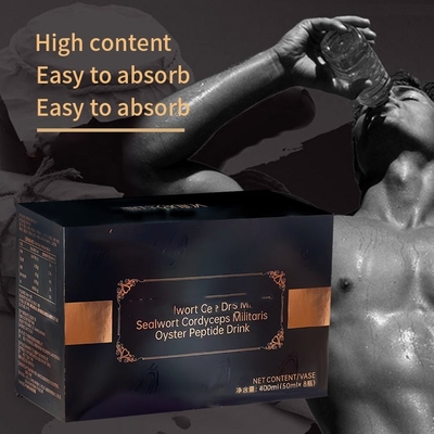 LOGO OEM Sealwort Cordyceps Militaris Oyster Peptide Uống cải thiện sức bền Chăm sóc sức khỏe nam giới Chất lỏng uống