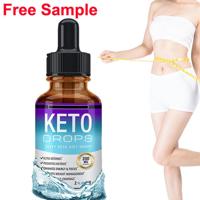 Logo tùy chỉnh OEM Fat Burner Giảm cân Chế độ ăn kiêng Giảm béo Dầu lỏng Keto Diet Drops Dành cho Nam và Nữ