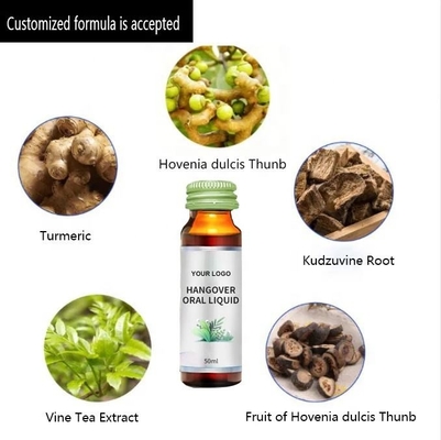 Thảo dược chống cồn Hovenia Dulcis Radix Puerariae Chiết xuất Vegan Hangover Uống OEM ODM