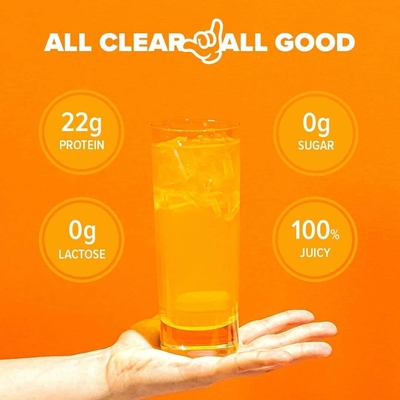 Bán nóng OEM Clear Whey Isolate Protein Powder Zero Lactose Zero Sugar Hương vị xoài dứa thân thiện với Keto