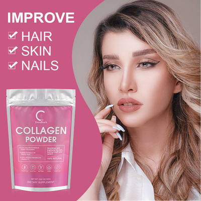 OEM Collagen Peptide Powder để làm trắng da Enzyme tiêu hóa Không biến đổi gen Không chứa gluten