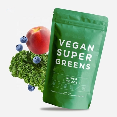 Enzyme tiêu hóa Probiotics Superfood Greens Blend Powder OEM Với Spirulina Chlorella