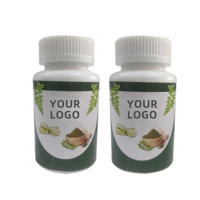 OEM bột Moringa nhãn hiệu riêng viên nang moringa hữu cơ tùy chỉnh bột lá chùm ngây