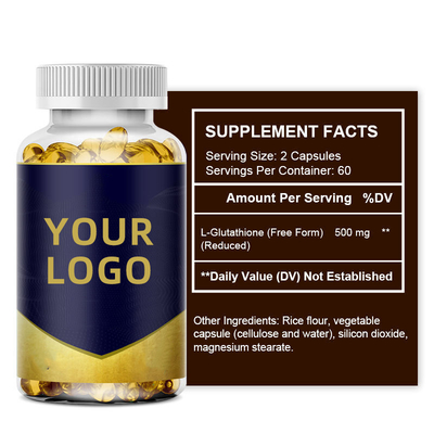 Bán buôn OEM 60 viên glutathione 500mg viên làm đẹp Sản phẩm làm trắng da Glutathione Capsule