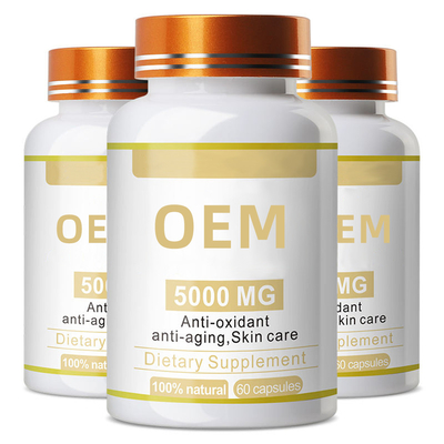 OEM Vitamin tổng hợp và thực phẩm bổ sung 10000mg Vitamin E Viên nang mềm Glutathione Viên làm trắng da Viên nang