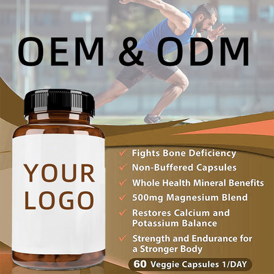 Viên nang Magiê Glycinate OEM Vegan Magiê Citrate Oxide Hỗ trợ cho giấc ngủ Viên nang Magiê L-Threonate