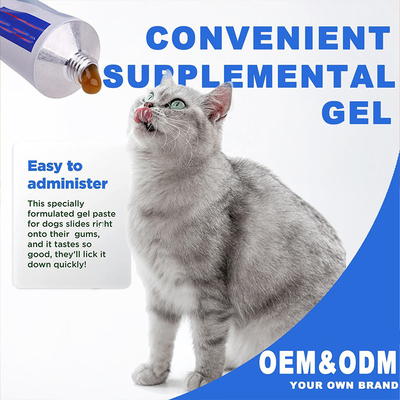 OEM &amp; ODM Dog Cat Vitamin Khoáng chất Bổ sung chăm sóc sức khỏe 120g Pet Nutrition Plus Gel