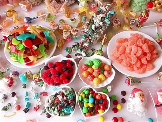 Hương vị trái cây Gummy Tablet Candy Màu hỗn hợp OEM 2,5kgx6bags / Carton