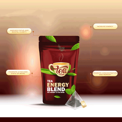 Trà tăng cường năng lượng cao caffein hữu cơ OEM