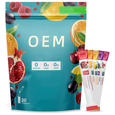 Nhãn hiệu riêng Nước giải khát rắn OEM Đường miễn phí Mens Womens Workout Bổ sung Làm mới Hydrating