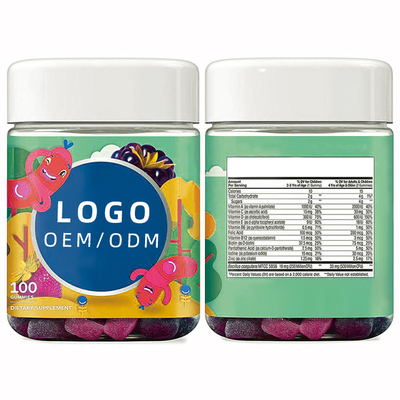 OEM Bổ sung dinh dưỡng cho trẻ em Vitamin tổng hợp Gummies Chăm sóc sức khỏe hàng ngày Tăng cường miễn dịch Gummy