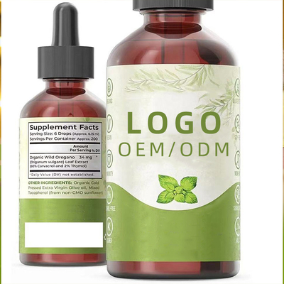 OEM/ODM Dầu Oregano tự nhiên hữu cơ Tăng cường khả năng miễn dịch Cải thiện sức khỏe Giảm cân chống oxy hóa Giọt dầu Oregano