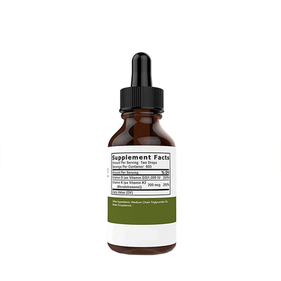 Vitamin D3 K2 Drops Tăng cường miễn dịch Vitamin D dạng lỏng với K2 Vitamin dạng lỏng bán chạy nhất OEM