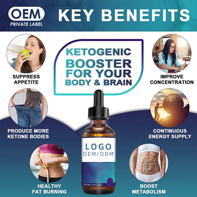 30ml Biotin Collagen Drops Slimming BHB Keto Drops OEM Oil Seed Chiết xuất thảo dược Tinh dầu