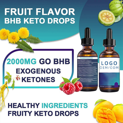 30ml Biotin Collagen Drops Slimming BHB Keto Drops OEM Oil Seed Chiết xuất thảo dược Tinh dầu