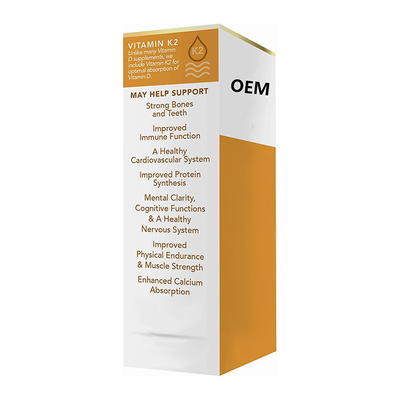 Vitamin D3 OEM không biến đổi gen hoàn toàn tự nhiên với giọt chất lỏng K2