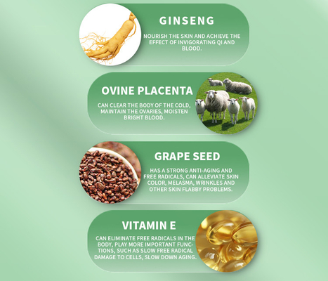 AIDEVI Nhau Thai Cừu Lợn Hươu Bổ Sung Chế Độ Ăn Uống Collagen Cá Bột Viên Viên Nang Dành Cho Phụ Nữ Sức Khỏe Người Đàn Ông