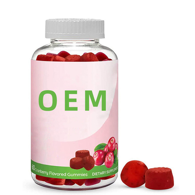 100% Natural Women Bổ sung dinh dưỡng Nam việt quất Probiotic Gummies Đường tiết niệu Nam việt quất Thực phẩm bổ sung