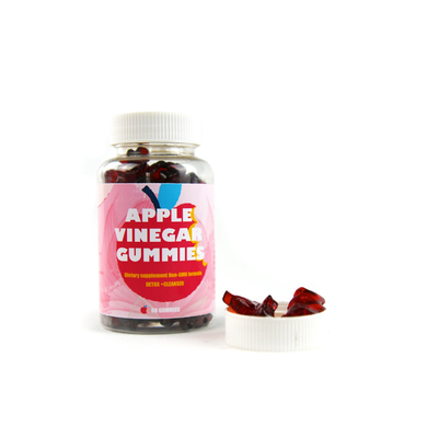 Nhãn hiệu riêng Apple Cider Vinegar Kiểm soát cân nặng cơ thể Detox kẹo cao su giảm cân kẹo